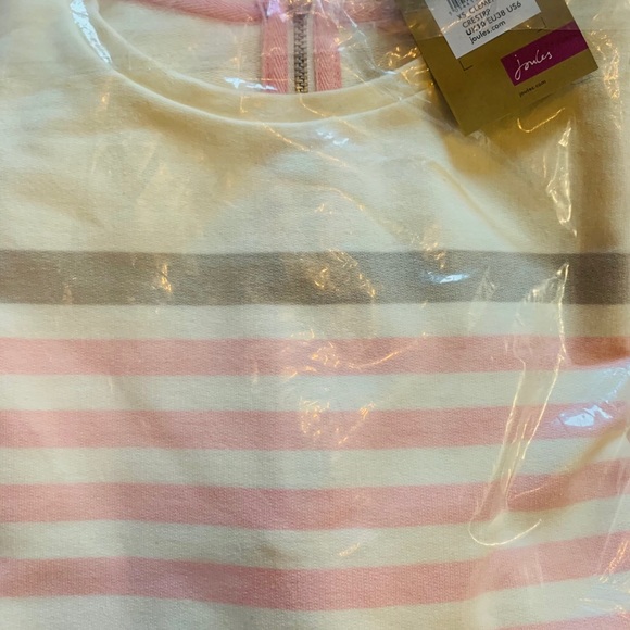 Pink striped CLEMENCE PRINTED CREW NECK SWEATSHIRT - Picture 3 of 5